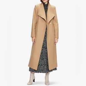 NWT Ted Baker Rosell Long Length Wool Wrap Coat